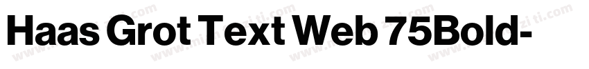 Haas Grot Text Web 75Bold字体转换